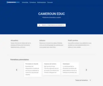 Camerouneduc.com(CAMEROUN EDUC) Screenshot