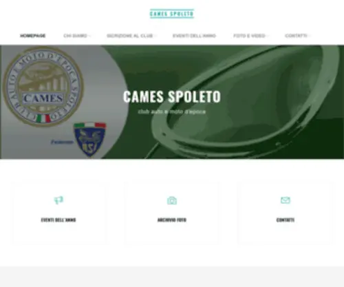 Cames-Spoleto.it(Club auto e moto d'epoca) Screenshot