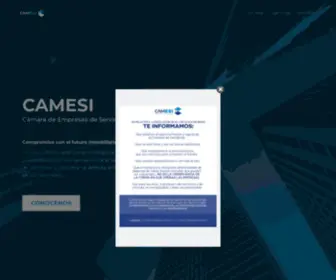 Camesi.com.ar(Cámara de Empresas de Servicios Inmobiliarios) Screenshot