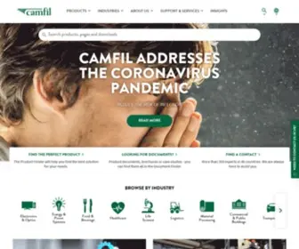Camfil.co.uk(Camfil HVAC air filters) Screenshot