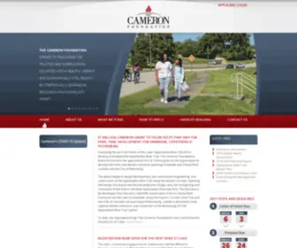 Camfound.org(The Cameron Foundation) Screenshot