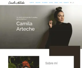 Camilaarteche.com(Camila Arteche) Screenshot