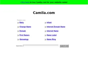 Camila.com(The Leading Genealogy Site on the Net) Screenshot