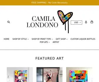 Camilalondono.com(Modern Colorful Pop Art) Screenshot