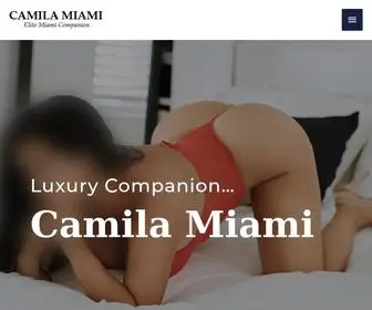 Camilamiami.com(Elite Miami Companion) Screenshot