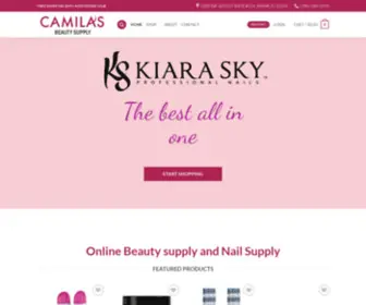 Camilasbeautysupply.com(Camila's Beauty Supply) Screenshot