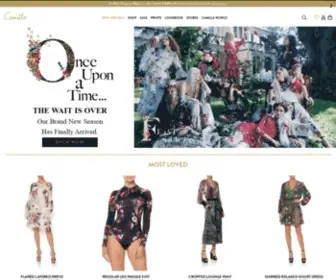 Camilla.com(The Official US Online Store Of Designer Camilla Franks) Screenshot