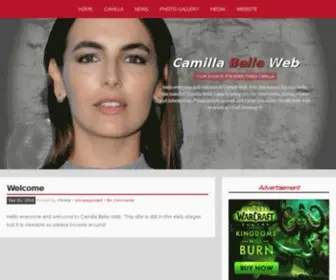 Camillabelle.net(Camilla Belle Online) Screenshot