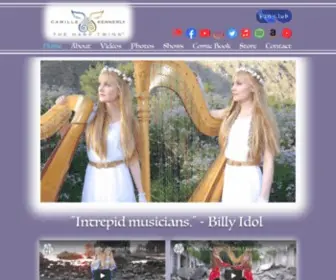 Camilleandkennerly.com(Nordic Celtic Harp Duo) Screenshot