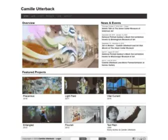 Camilleutterback.com(Camille Utterback) Screenshot