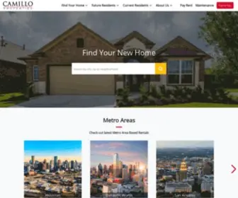 Camillorentalhomes.com(Greater Houston) Screenshot