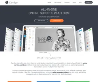 Camilyo.co(Camilyo integrated online presence and marketing tools for online service providers) Screenshot