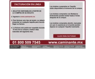 Caminante.mx(FACTURACION CAMINANTE) Screenshot
