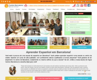 Caminobarcelona.br.com(Escola de Espanhol em Barcelona) Screenshot