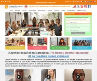 Caminobarcelona.es(Escuela de español en Barcelona) Screenshot