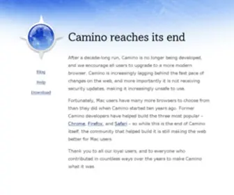 Caminobrowser.org(Camino reaches its end) Screenshot