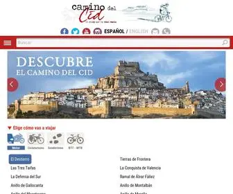 Caminodelcid.org(Web oficial del Camino del Cid) Screenshot
