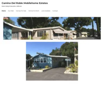 Caminodelroblemobilehomeestates.com(Camino Del Roble Mobile Home Park) Screenshot