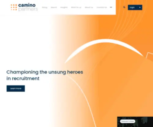 Caminopartners.co.uk(Championing the unsung heroes in recruitment) Screenshot