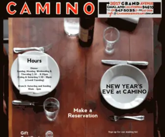 Caminorestaurant.com(Camino Restaurant) Screenshot