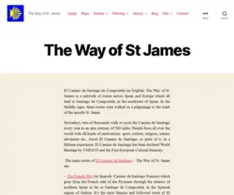 Caminosantiagodecompostela.com(El Camino de Santiago de Compostela (in English: The Way of St. James)) Screenshot