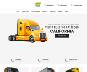 Camionesycajassecascalifornia.com(Venta de Tractocamiones y Maquinaria Pesada) Screenshot