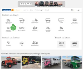 Camions24.ch(Nutzfahrzeuge in der Schweiz kaufen oder verkaufen) Screenshot