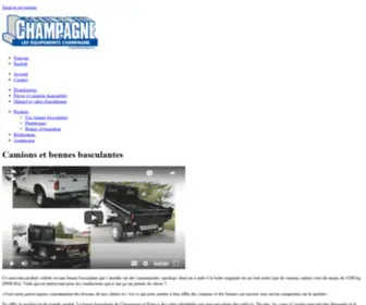 Camionschampagne.ca(Camions et bennes basculantes) Screenshot