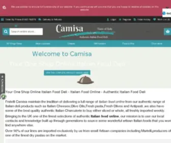 Camisa.co.uk(Italian Food Online) Screenshot