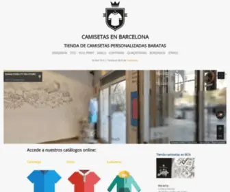 Camisetas-Barcelona.com(Tienda Teefactory en Barcelona) Screenshot