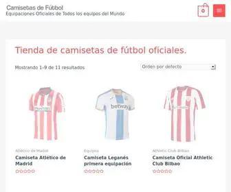 Camisetasdefutbol.es(Tienda de camisetas de fútbol oficiales) Screenshot