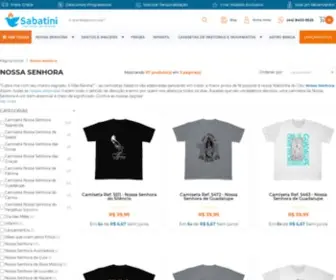Camisetassabatini.com.br(Camisetas católicas Sabatini) Screenshot