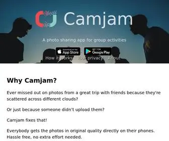 Camjam.app(Photo sharing for group activities) Screenshot