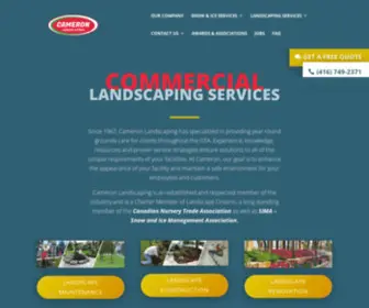 Camland.com(Cameron Landscaping) Screenshot