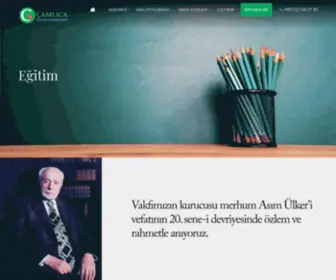 Camlicavakfi.org.tr(Çamlıca Kültür ve Yardım Vakfı) Screenshot