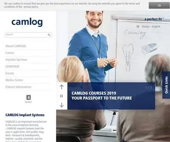 Camlog.com(Dental implant systems for implantology dentistry) Screenshot