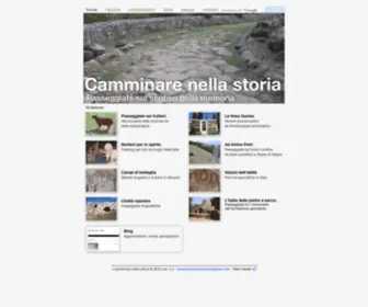Camminarenellastoria.it(Camminarenellastoria) Screenshot
