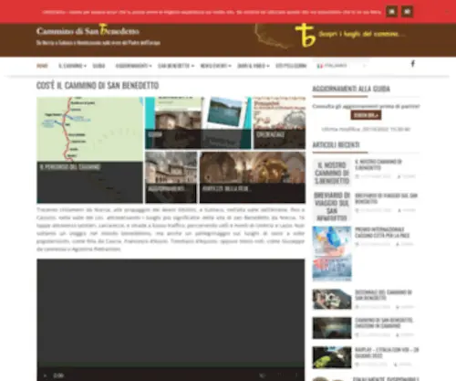 Camminodibenedetto.it(Da Norcia a Subiaco e Montecassino sulle orme del Padre dell'Europa) Screenshot