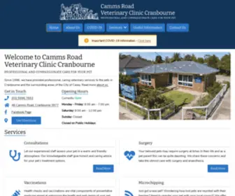 Cammsroadvet.com.au(Camms Road Veterinary Clinic Cranbourne) Screenshot