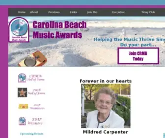 Cammy.org(Carolina Beach Music Awards) Screenshot