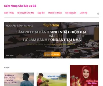 Camnangchome.com(Cẩm Nang Cho Mẹ và Bé) Screenshot