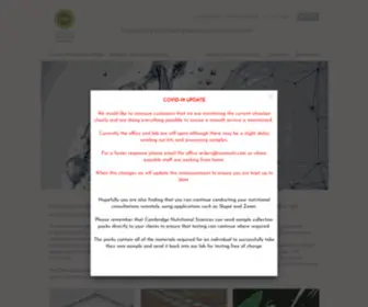 Camnutri.com(Cambridge Nutritional Sciences) Screenshot
