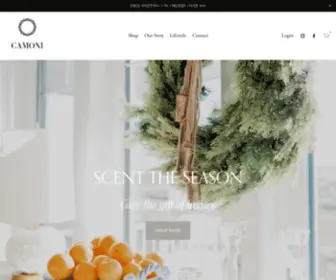 Camoni.co(Luxury Candles) Screenshot