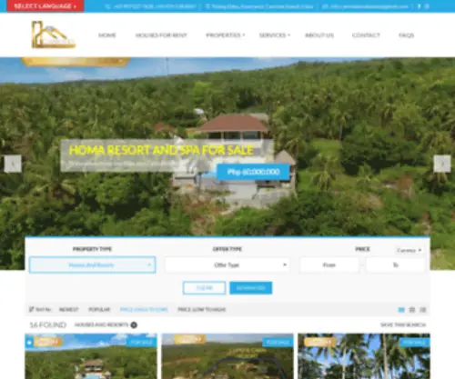 Camotesrealestate.com(Buying and Selling Real Estate in Philippines) Screenshot