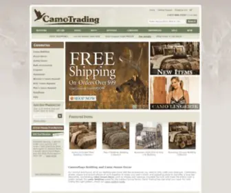 Camotrading.com(Camo Bedding and Camo House Decor) Screenshot