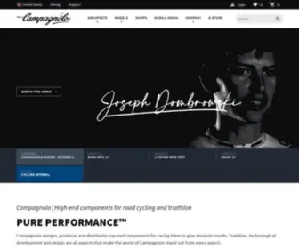 Campagnolo.com(Official Website Campagnolo) Screenshot