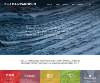Campagnolo.it(Fratelli Campagnolo) Screenshot