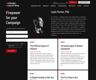 Campaignanalysis.com(Dr. Louis Perron) Screenshot