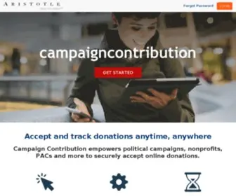 Campaigncontribution.com(Campaigncontribution) Screenshot