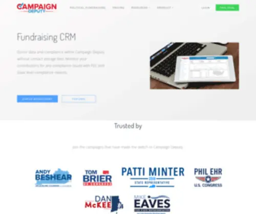 Campaigndeputy.com(Donor Management for Democrats) Screenshot